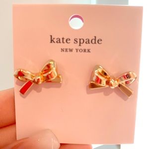 Kate Spade Rose Gold Bow Earrings